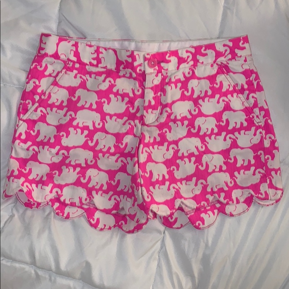 Lily Pulitzer Buttercup Pink Elephant Shorts
